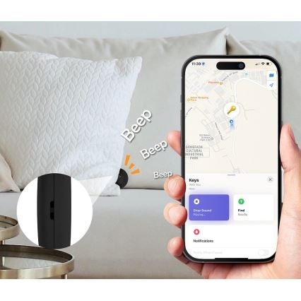 Aligator APD001 - Localisateur Life Tag 1xCR2032 IP65 noir