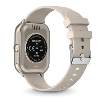 Aligator AW10SR - Smartwatch Watch GO 220 mAh IP67 crema