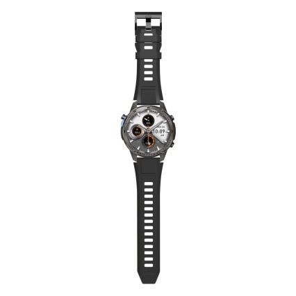 Aligator AW12BK - Smartwatch mit GPS, 500‑mAh‑Akku, IP69K, schwarz