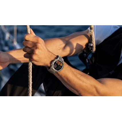 Aligator AW12SR - Smartwatch con GPS, batteria 500 mAh, grado di protezione IP69K, argento