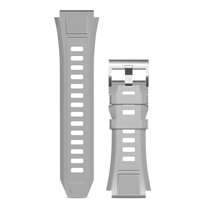 Aligator AW12SR - Smartwatch con GPS, batteria 500 mAh, grado di protezione IP69K, argento