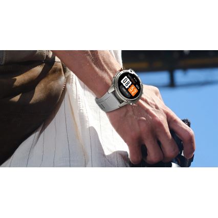 Aligator AW12SR - Smartwatch Watch GPS 500 mAh IP69K silber