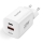 Aligator CHPD0020 - Adattatore di ricarica rapida GaN Power Delivery 33W USB-A + USB-C, bianco
