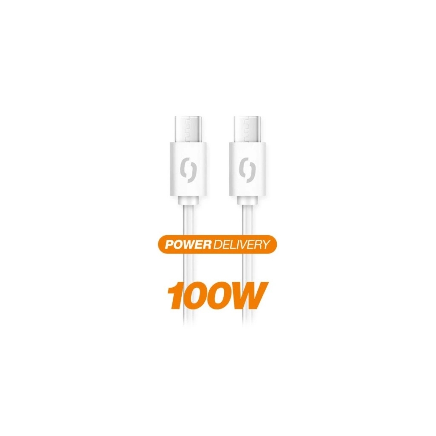 Aligator DATKP47 - cavo USB-C/USB-C con Power Delivery 100 W, 1,5 m, bianco