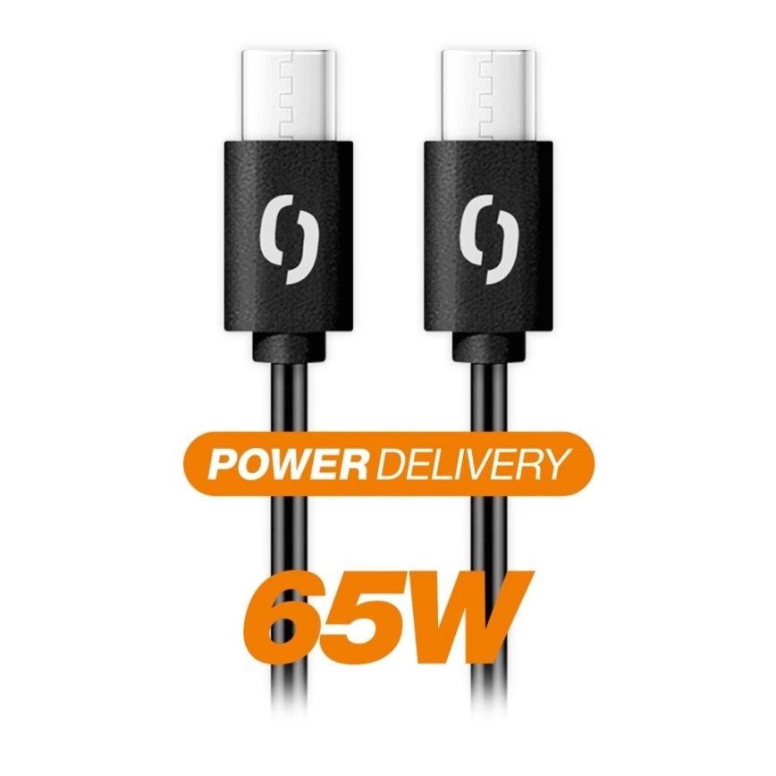 Aligator DATKP58 - Cavo USB-C a USB-C 65 W Power Delivery, 2,5 m, nero