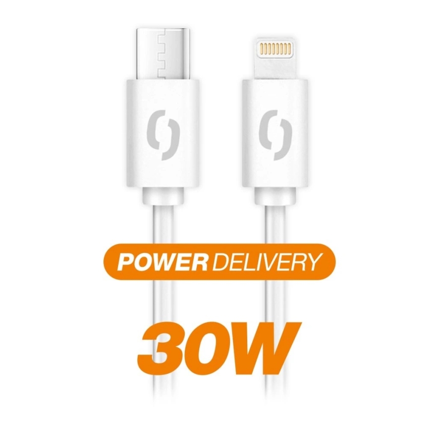 Aligator DATKP61 - cavo USB USB-C / Lightning 30 W Power Delivery 2,5 m bianco