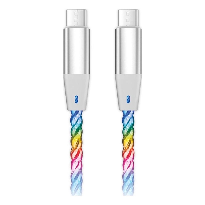 Aligator DATKP62 - USB-Kabel USB-C / USB-C mit LED-Beleuchtung 65W Power Delivery 1,2m