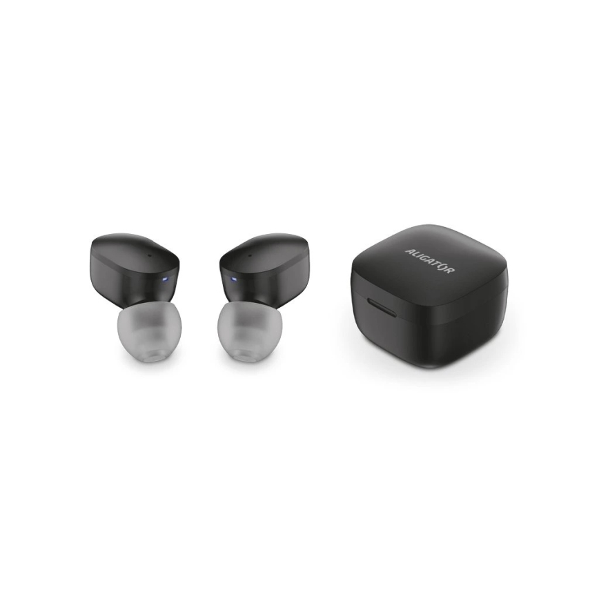 Aligator TWS05 - Auricolari wireless Pods LITE 200 mAh + 2x 30 mAh neri
