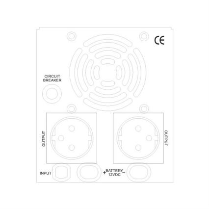 Alimentation de secours 500W/800VA onde sinusoïdale pure