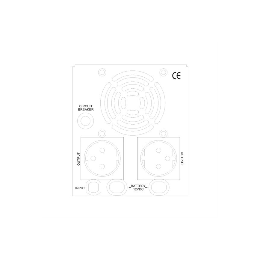 Alimentation de secours 500W/800VA onde sinusoïdale pure