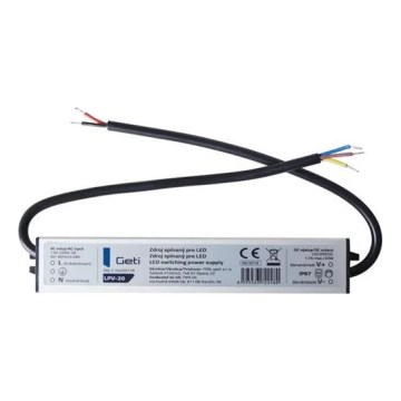 Alimentatore a commutazione per strisce LED 20W/12V IP67