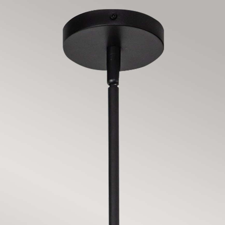Alora Mood - Lampada a sospensione su asta DAPHNE 1xE27/60W/230V Ø 18,1 cm nero/marrone