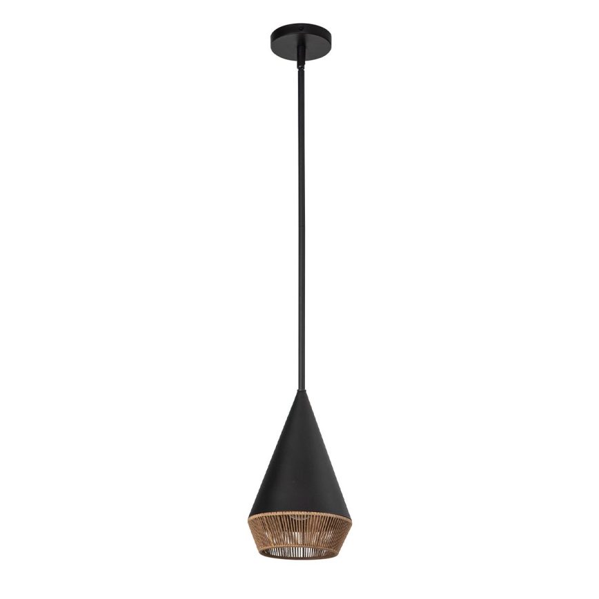 Alora Mood - Lampada a sospensione su asta DAPHNE 1xE27/60W/230V Ø 18,1 cm nero/marrone