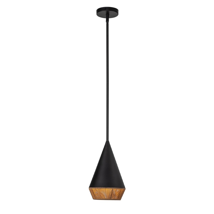 Alora Mood - Suspension sur tige DAPHNE 1xE27/60W/230V Ø 18,1 cm noir/marron