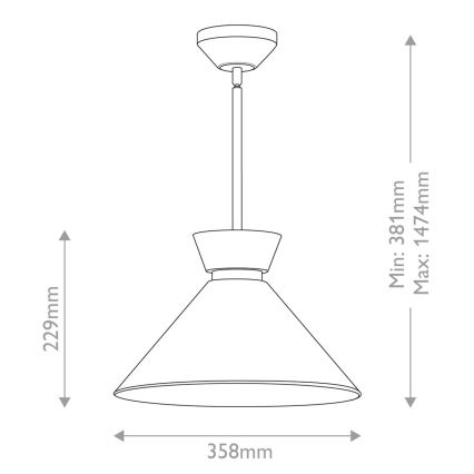 Alora Mood - Lampadario a stelo HALSTON 1xE27/60W/230V oro