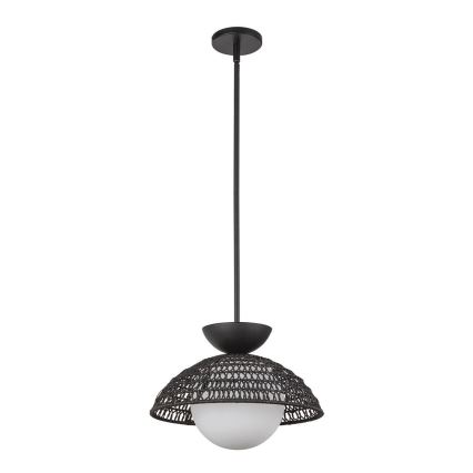 Alora Mood - Lampadario su asta PERTH 1xE27/60W/230V Ø 37,5 cm nero