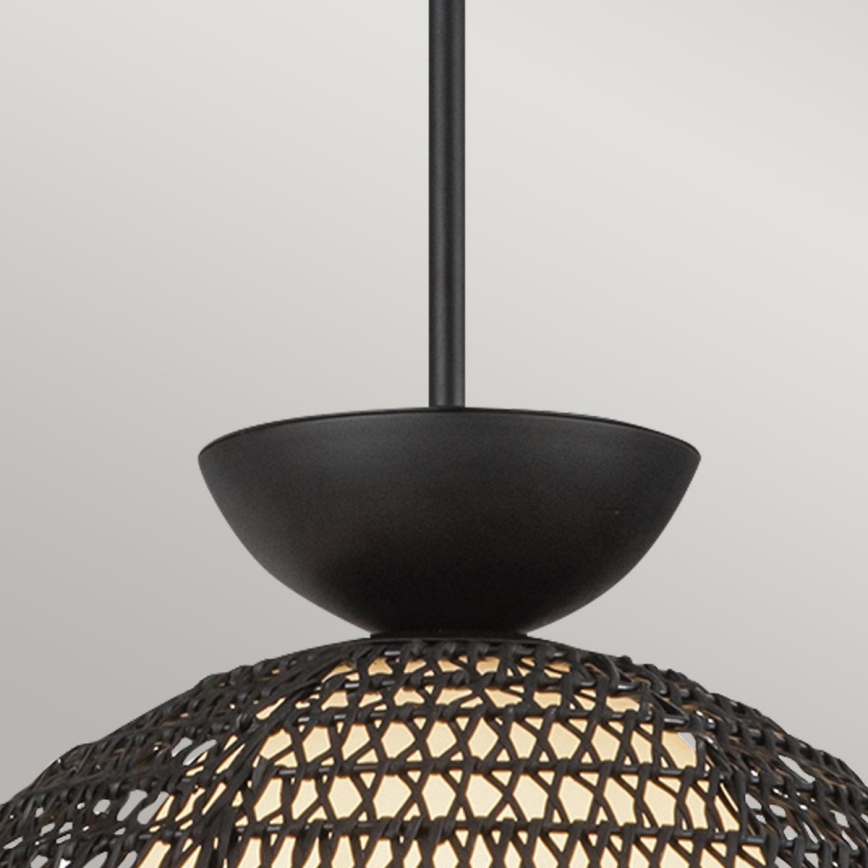 Alora Mood - Lampadario su asta PERTH 1xE27/60W/230V Ø 37,5 cm nero