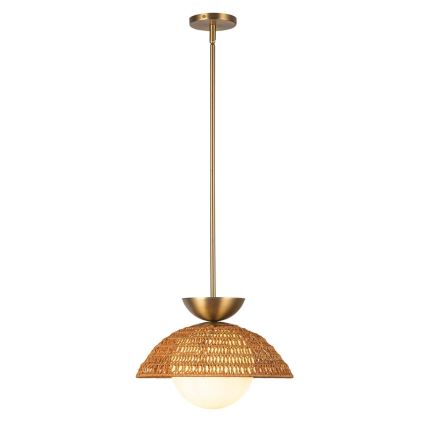 Alora Mood - Lampada a sospensione con asta PERTH 1xE27/60W/230V Ø 37,5 cm dorata