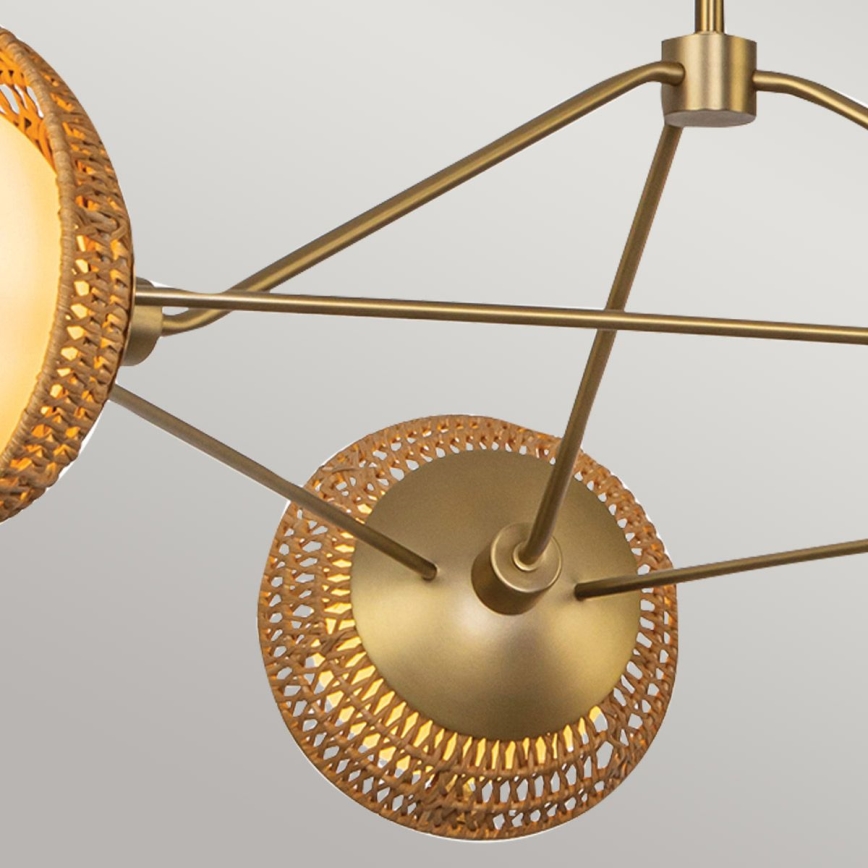 Alora Mood - Lampadario a stelo PERTH 3xE14/40W/230V oro