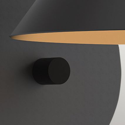 Alora Mood - Applique da parete REMYCK 1xE27/60W/230V nera