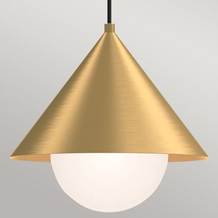 Alora Mood - Suspension sur câble REMYCK 1xE27/60W/230V Ø 34,3 cm dorée