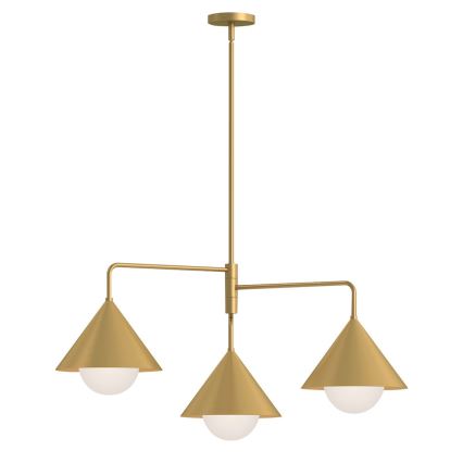 Alora Mood - Lampadario a stelo REMYCK 3xE27/60W/230V dorato