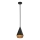 Alora Mood - Lampada a sospensione su asta DAPHNE 1xE27/60W/230V Ø 18,1 cm nero/marrone