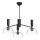 Alora Mood - Lampadario a stelo JUDE 3xE27/60W/230V nero