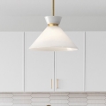 Alora Mood - Suspension sur tige HALSTON 1xE27/60W/230V dorée