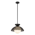 Alora Mood - Suspension sur tige PERTH 1xE27/60W/230V Ø 37,5 cm noire