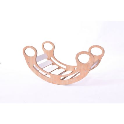 Altalena multifunzionale Montessori bianco/acero