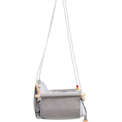Altalena tessile per bambini SELALE bianco/grigio