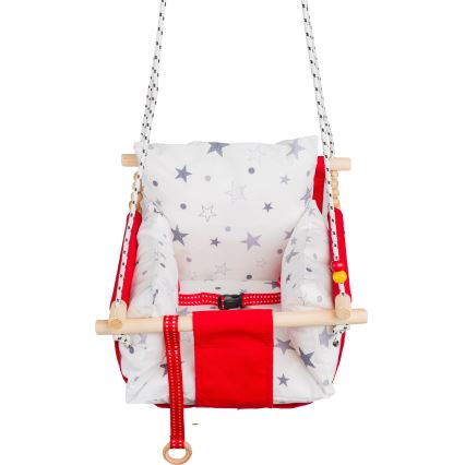 Altalena tessile per bambini SELALE bianco/rosso