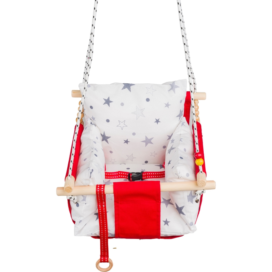 Altalena tessile per bambini SELALE bianco/rosso