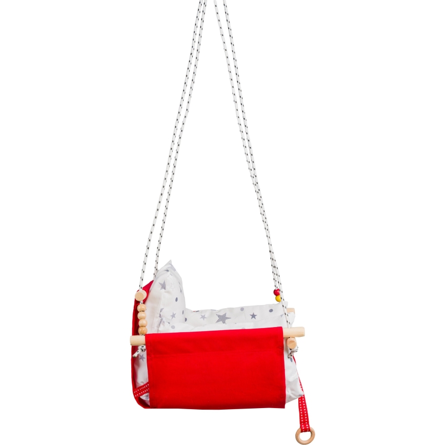 Altalena tessile per bambini SELALE bianco/rosso