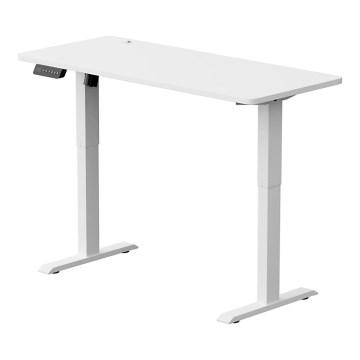 Altezza regolabile scrivania LEVANO 140x60 cm bianco