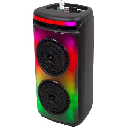 Altoparlante LED RGB ricaricabile con microfono 400W/2400 mAh + telecomando