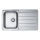 ALVEUS 1065560 - Lavello da cucina LINE 86 x 50 cm in acciaio inox, finitura satinata