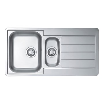 ALVEUS 1082440 - Küchenspüle LINE 98 x 50 cm, Edelstahl/Satin