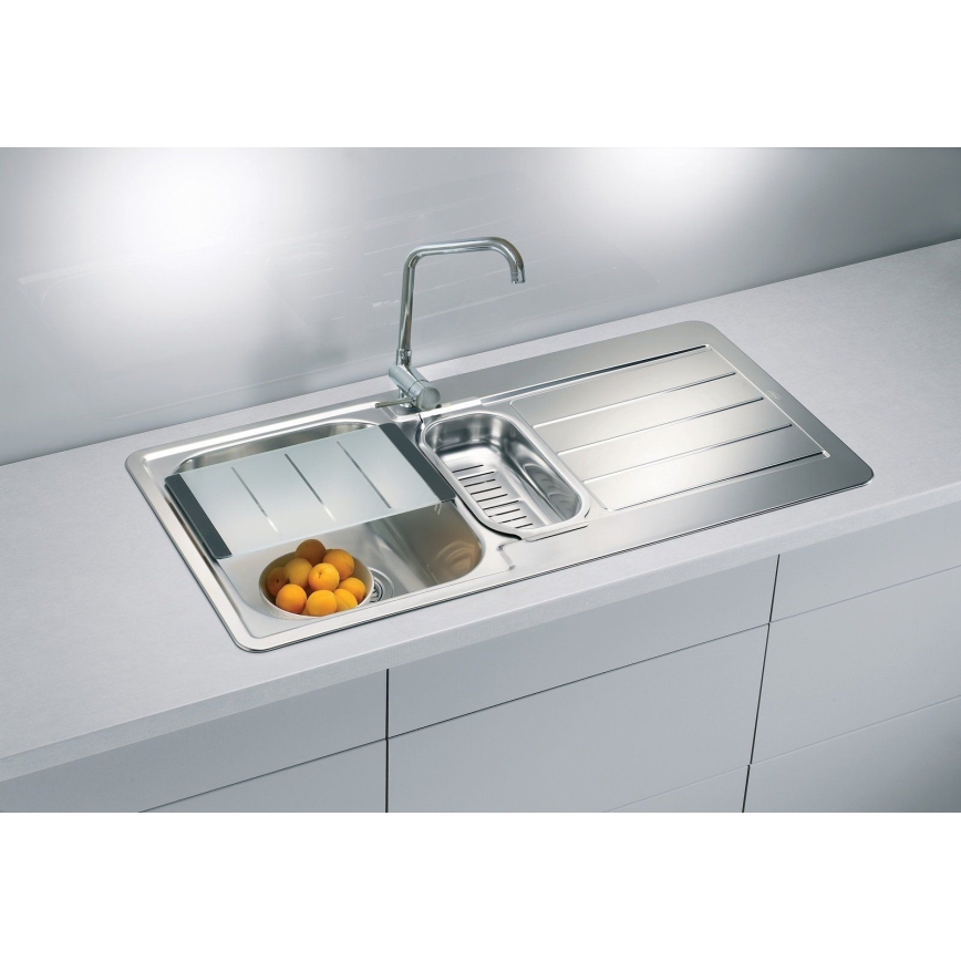 ALVEUS 1082440 - Küchenspüle LINE 98 x 50 cm, Edelstahl/Satin