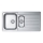 ALVEUS 1082440 - Lavello della cucina LINE 98x50 cm opaco acciaio/raso