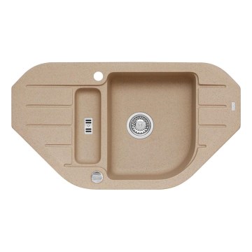 ALVEUS 1090939 - Lavello della cucina NIAGARA 90x50 cm granito/beige