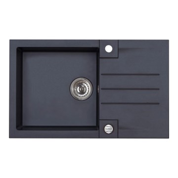 ALVEUS 1090942 - Lavello della cucina ROCK 78x48 cm granito/nero