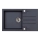ALVEUS 1090942 - Lavello della cucina ROCK 78x48 cm granito/nero