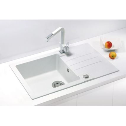 ALVEUS 1090944 - Lavello della cucina ROCK 78x48 cm granito/bianco
