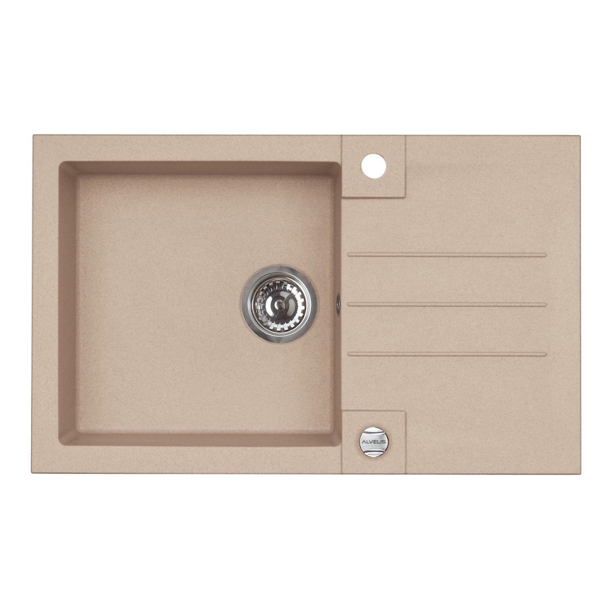 ALVEUS 1090946 - Lavello della cucina ROCK 78x48 cm granito/beige