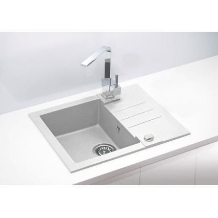 ALVEUS 1090947 - Lavello della cucina ROCK 59,5x47,5 cm granito/bianco