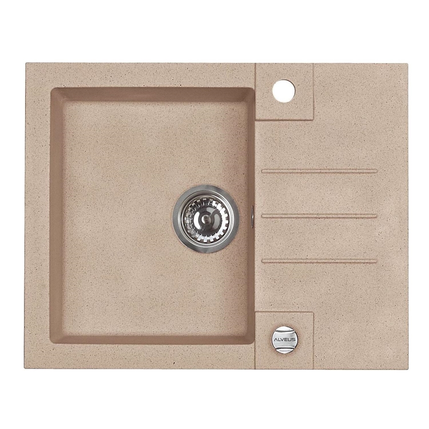 ALVEUS 1090950 - Lavello della cucina ROCK 59,5x47,5 cm granito/beige