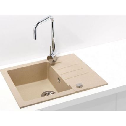 ALVEUS 1090950 - Lavello della cucina ROCK 59,5x47,5 cm granito/beige