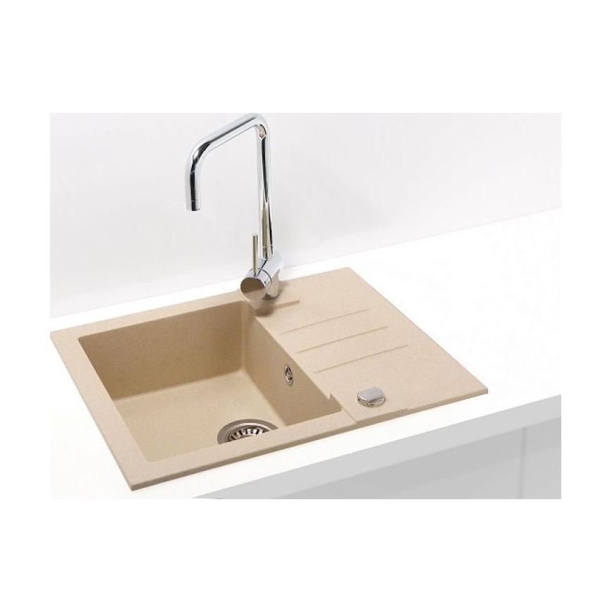 ALVEUS 1090950 - Lavello della cucina ROCK 59,5x47,5 cm granito/beige